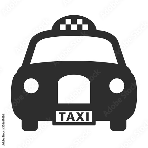 Retro taxi car vector illustration