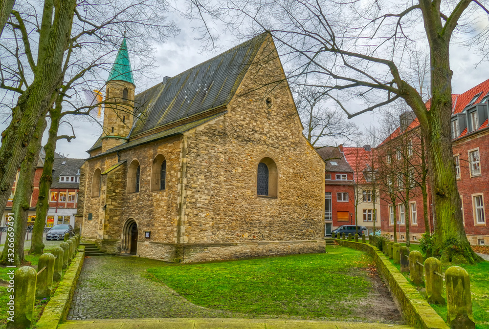 Kleine alte Kirche im Zentrum von Münster