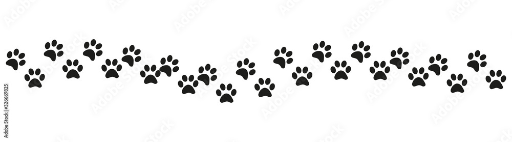 Track of cat dog tracks, footprint, design Track of cat dog tracks, footprint, design
