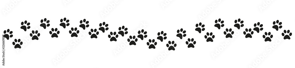Track of cat dog tracks, footprint, design Track of cat dog tracks, footprint, design