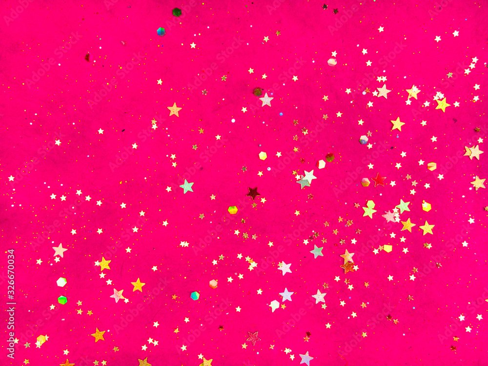 festive pink background with glitters festive pink background with glitters