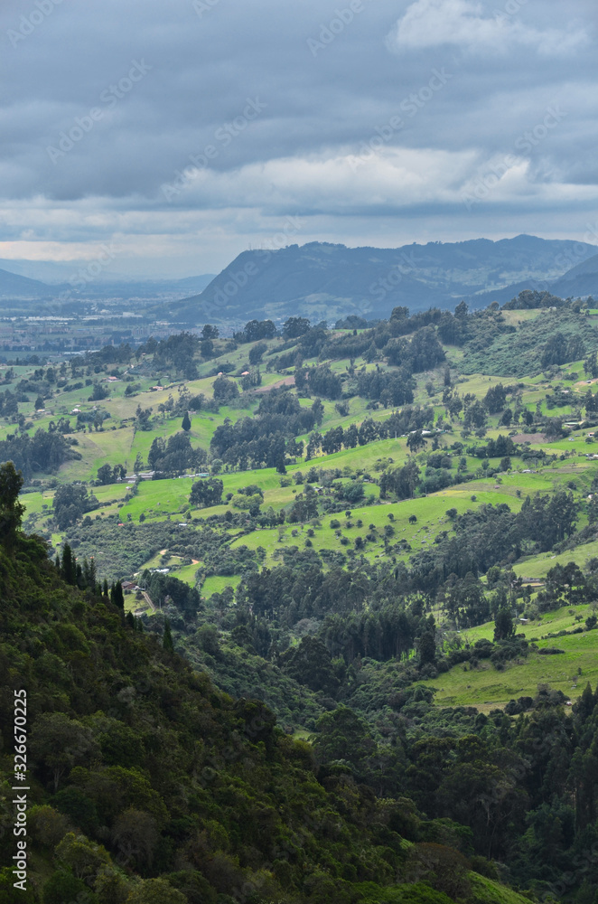 view of mountains in cundinamarca