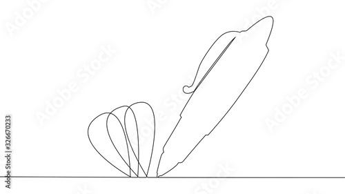 One line drawing.Pen. Continuous line art. Ballpoint pen. Biro. Hand drawn minimalist design