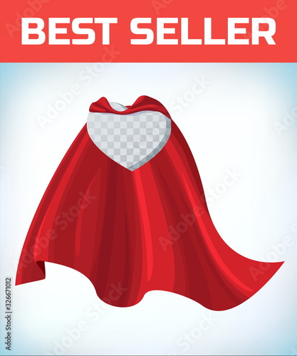 Heart template. Love icon. Mercy sign. Girl power. Valentine card. Female superhero. Charitable foundation or donations logo. Medicine or cardiology concept. Health care and disease. Blood donation
