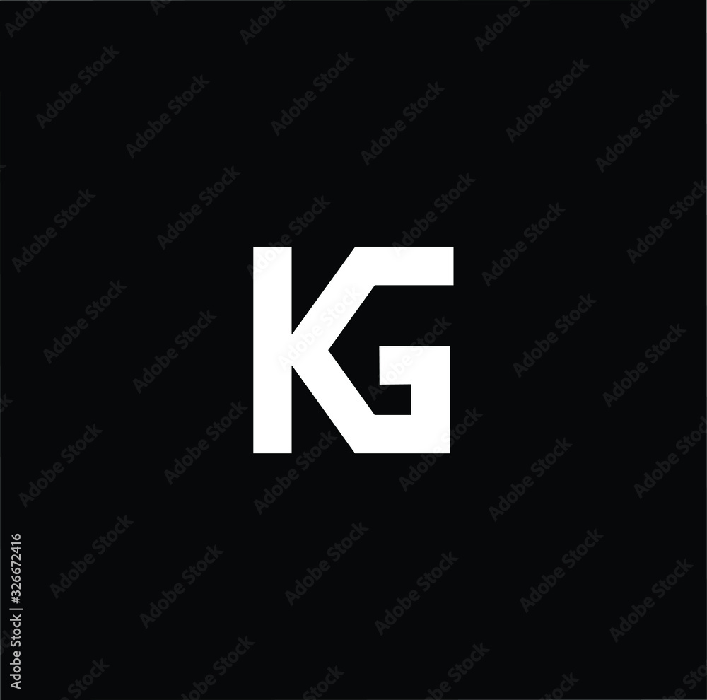 Professional Innovative Initial KG GK logo. Letter KG GK Minimal elegant Monogram. Premium Business Artistic Alphabet symbol and sign Professional Innovative Initial KG GK logo. Letter KG GK Minimal elegant Monogram. Premium Business Artistic Alphabet symbol and sign