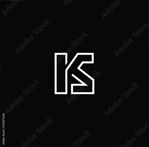 Professional Innovative Initial KS SK logo. Letter KS SK Minimal elegant Monogram. Premium Business Artistic Alphabet symbol and sign