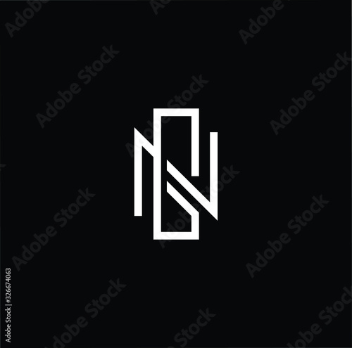 Professional Innovative Initial NG GN logo. Letter NG GN Minimal elegant Monogram. Premium Business Artistic Alphabet symbol and sign photo