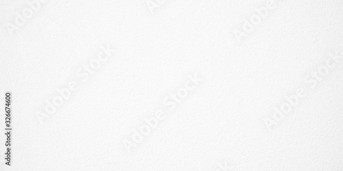 Wide image empty space of cement wall texture used for paper background. White color concrete texture.