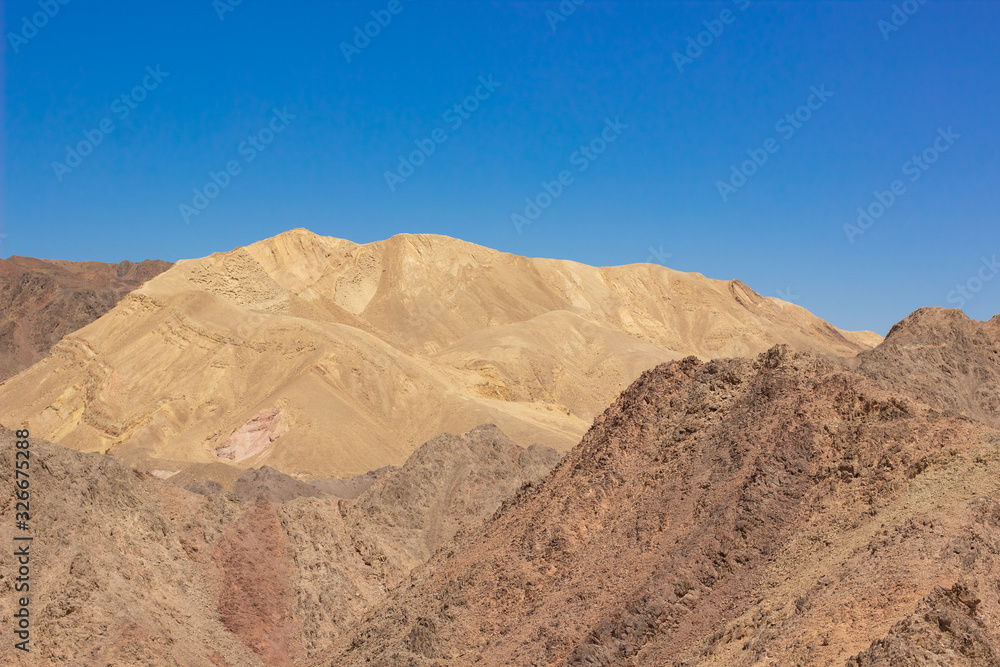 soft focus sand stone desert mountain warming nature landscape background scenic view