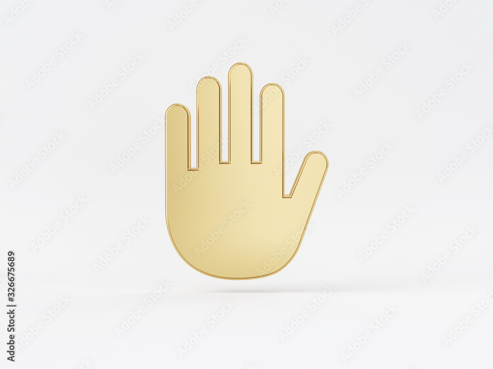 Golden metal 3d icon object isolated in white background. 3d rendering - illustration. Golden metal 3d icon object isolated in white background. 3d rendering - illustration.