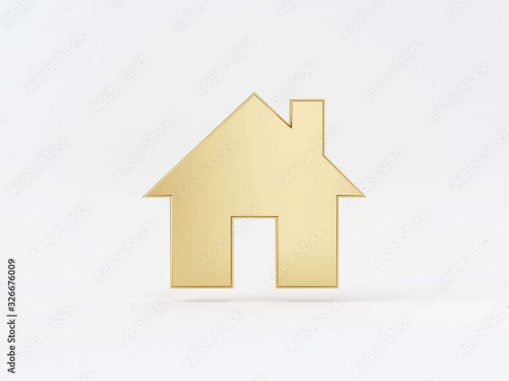 Golden metal 3d icon object isolated in white background. 3d rendering - illustration. Golden metal 3d icon object isolated in white background. 3d rendering - illustration.