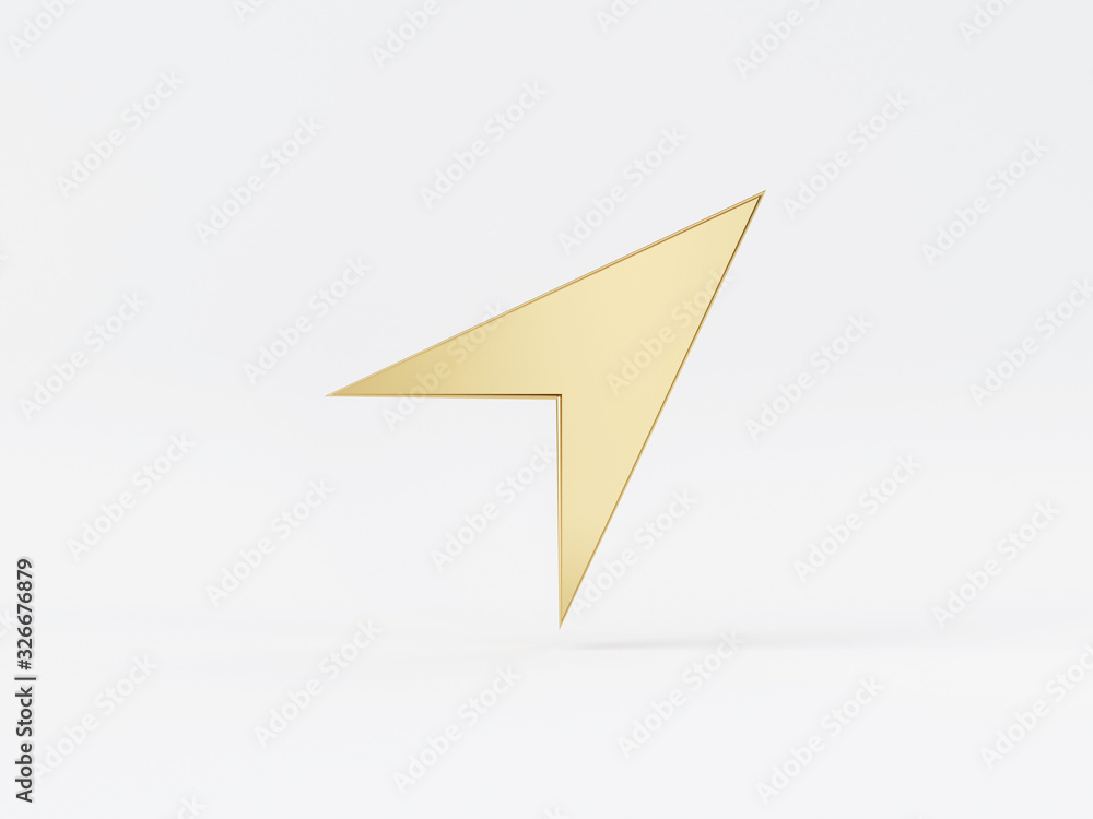 Golden metal 3d icon object isolated in white background. 3d rendering - illustration. Golden metal 3d icon object isolated in white background. 3d rendering - illustration.