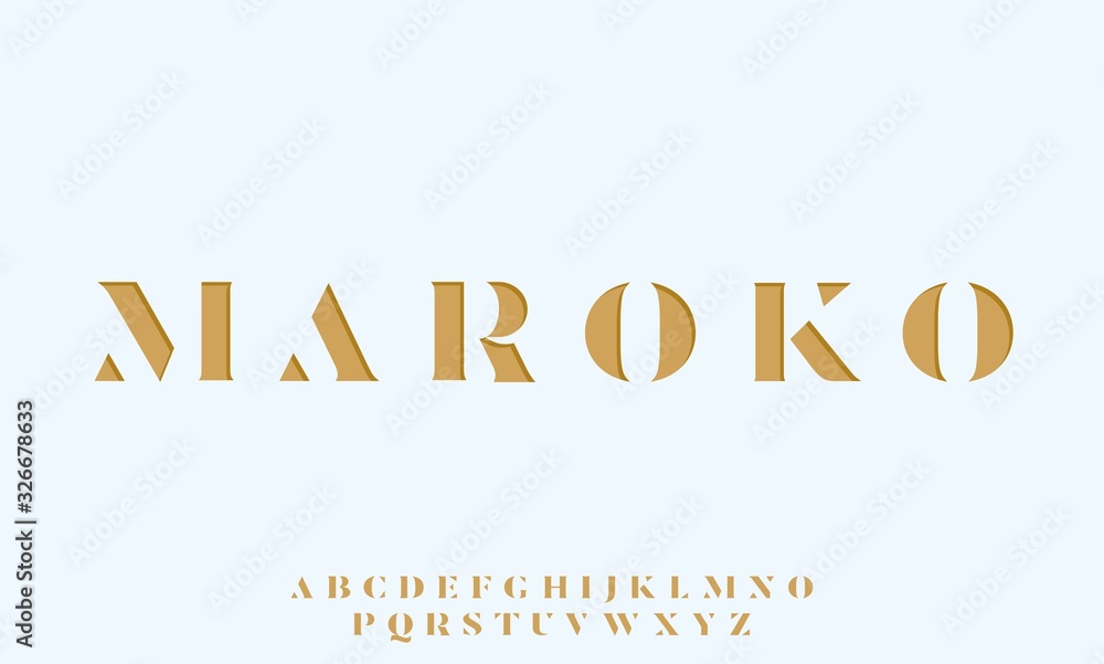 MAROKO, the elegant and luxurous display font , looks glamour and sophisticated typeset MAROKO, the elegant and luxurous display font , looks glamour and sophisticated typeset