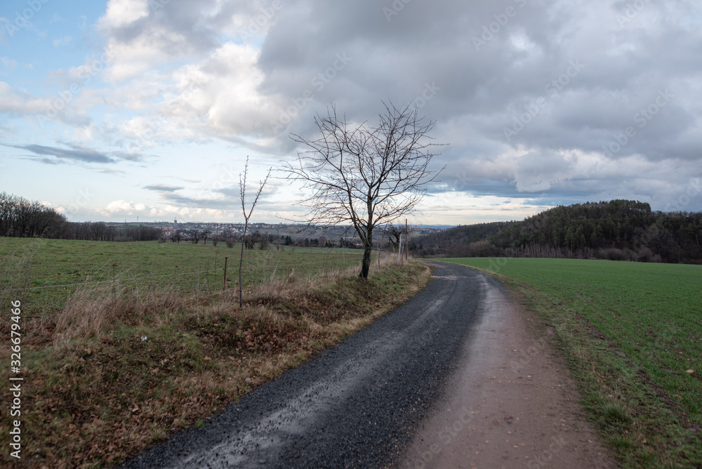 Dorf und Umgebung in Sachsen