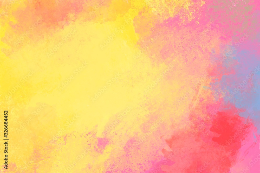 abstract pink & yellow background with space for text or image