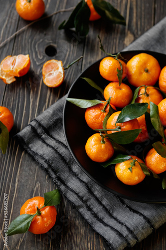 Sweet fresh natural mandarin