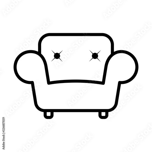 Sofa icon vector