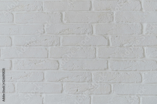 White brick texture wall