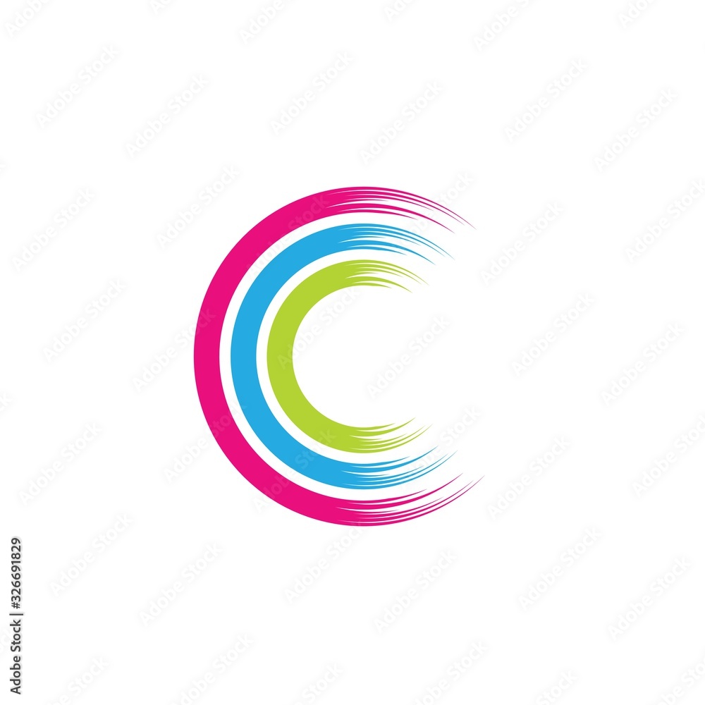 C Letter Logo Template vector icon C Letter Logo Template vector icon