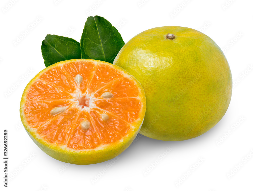 Fresh orange tangerine isolated on a white background, Mandarin orange with green leaf isolated on white background,clipping path. Fresh orange tangerine isolated on a white background, Mandarin orange with green leaf isolated on white background,clipping path.