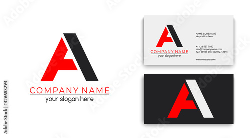 Free Download Letter logo or monogram. blank for business card. For your business. Vector sign. - GFXLoad