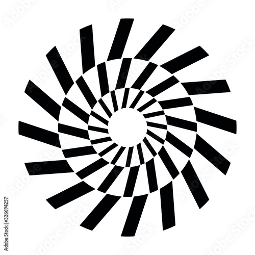 Geometric circle vector icon logo