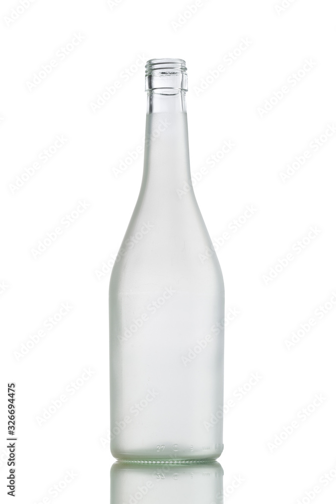 empty wine bottle, isolated on white empty wine bottle, isolated on white