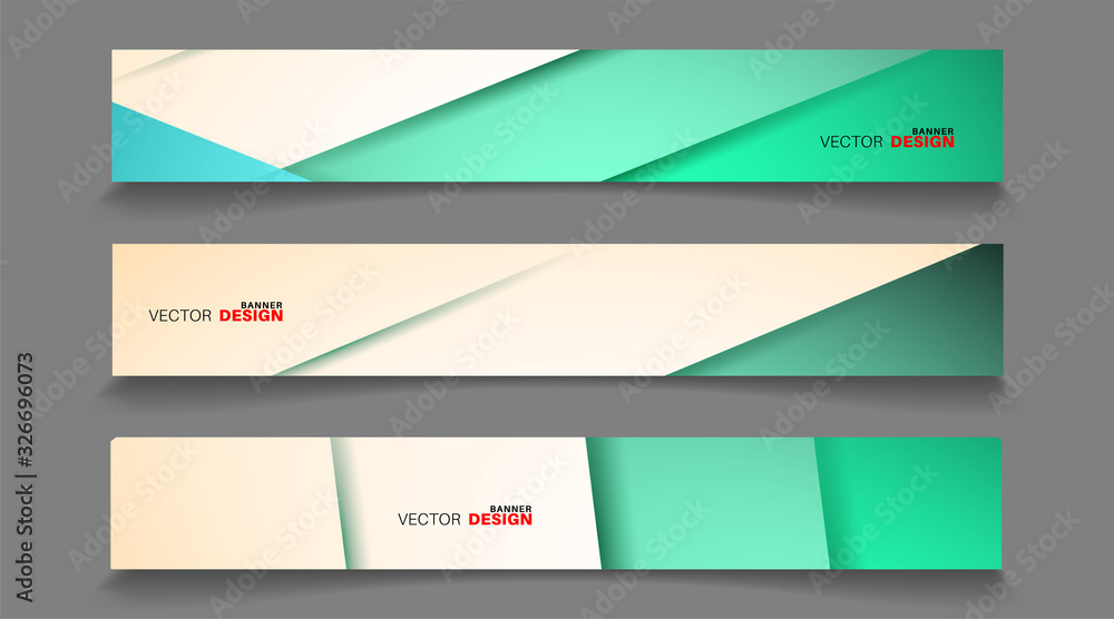 Fototapeta premium Vector banners arranged for your design, Abstract background illustration.