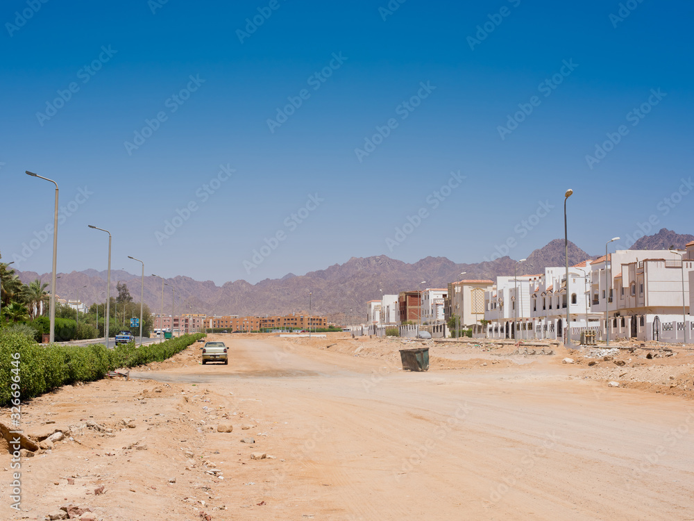 Typical new homes in Egypt. Typical new homes in Egypt.