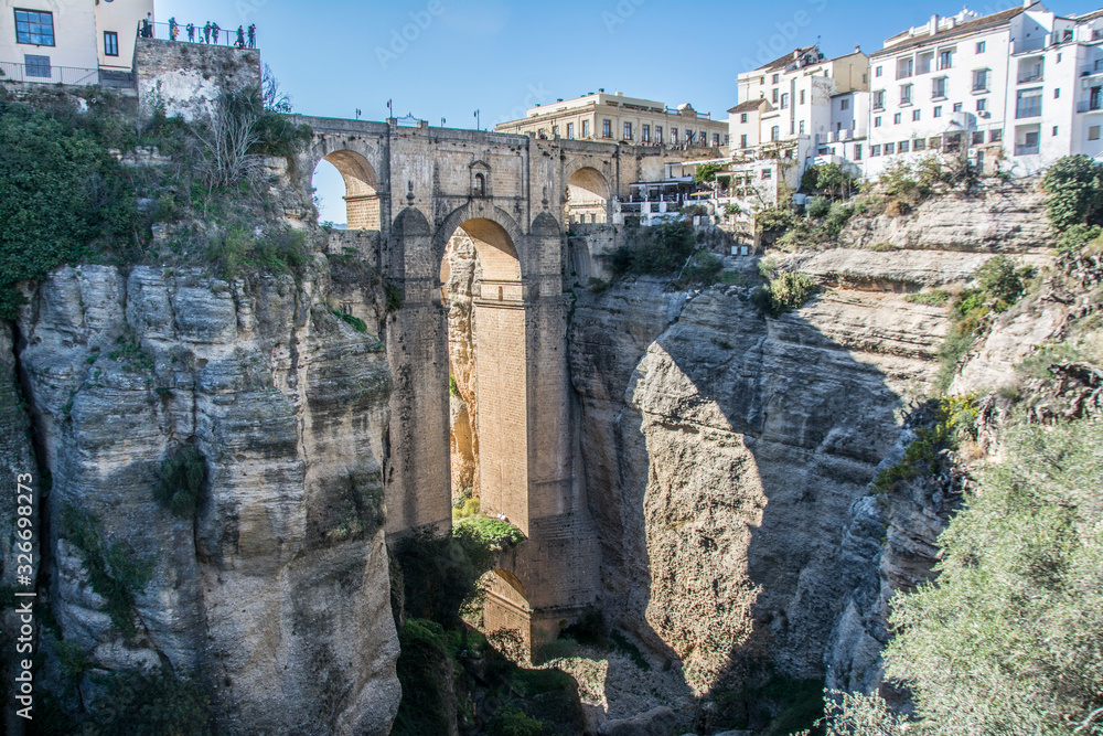 Medieval and monmental town of Ronda, Malaga, Andalusia, Spain