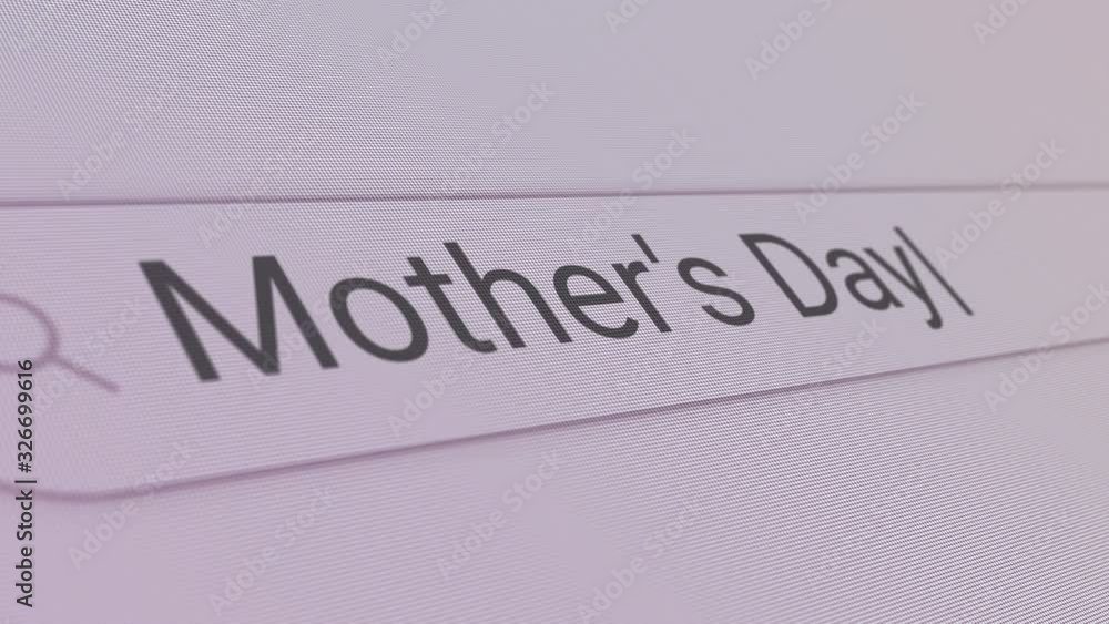 Mother's Day Search Bar Close Up Single Line Typing Text Box Layout Web Database Browser Engine Concept Mother's Day Search Bar Close Up Single Line Typing Text Box Layout Web Database Browser Engine Concept