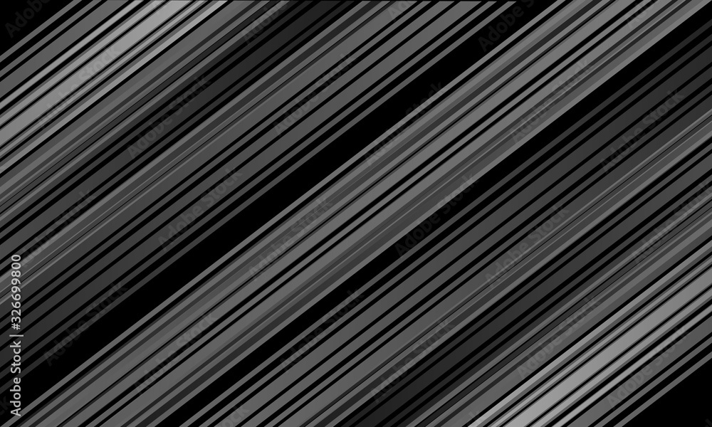 Obraz premium Striped black gray background, business style, diagonal lines.