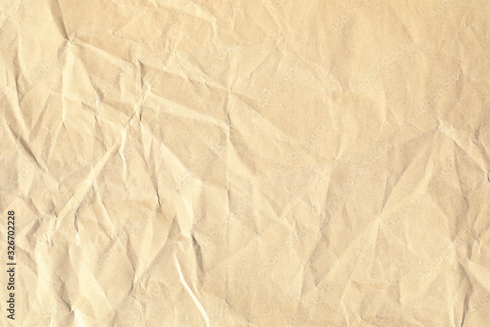 Crumpled brown paper background texture Crumpled brown paper background texture
