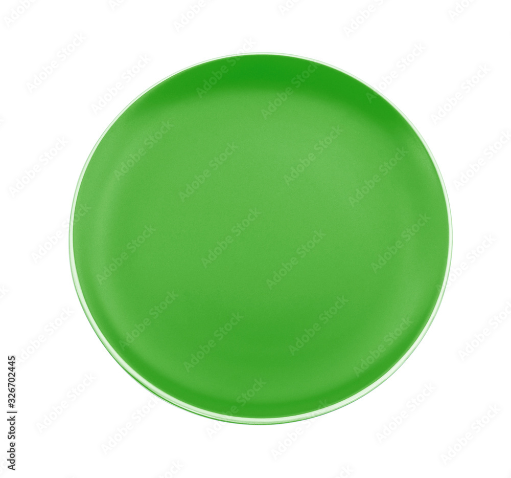 empty plate on white background empty plate on white background