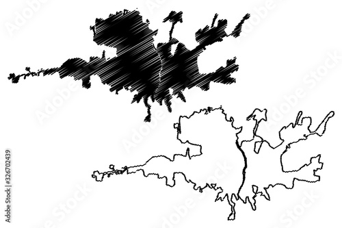 Adana City (Republic of Turkey, Anatolia) map vector illustration, scribble sketch City of Adana map