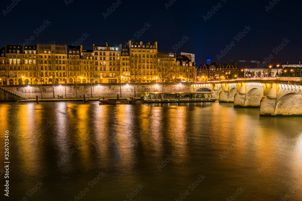 city of paris at night