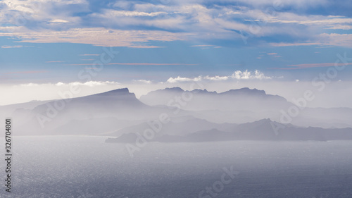 mountains in ocean Santo Antao Island, Cabo Verde