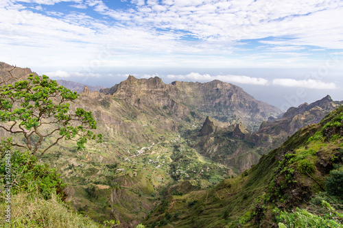 mountains in Santo Antao Island, Cabo Verde
