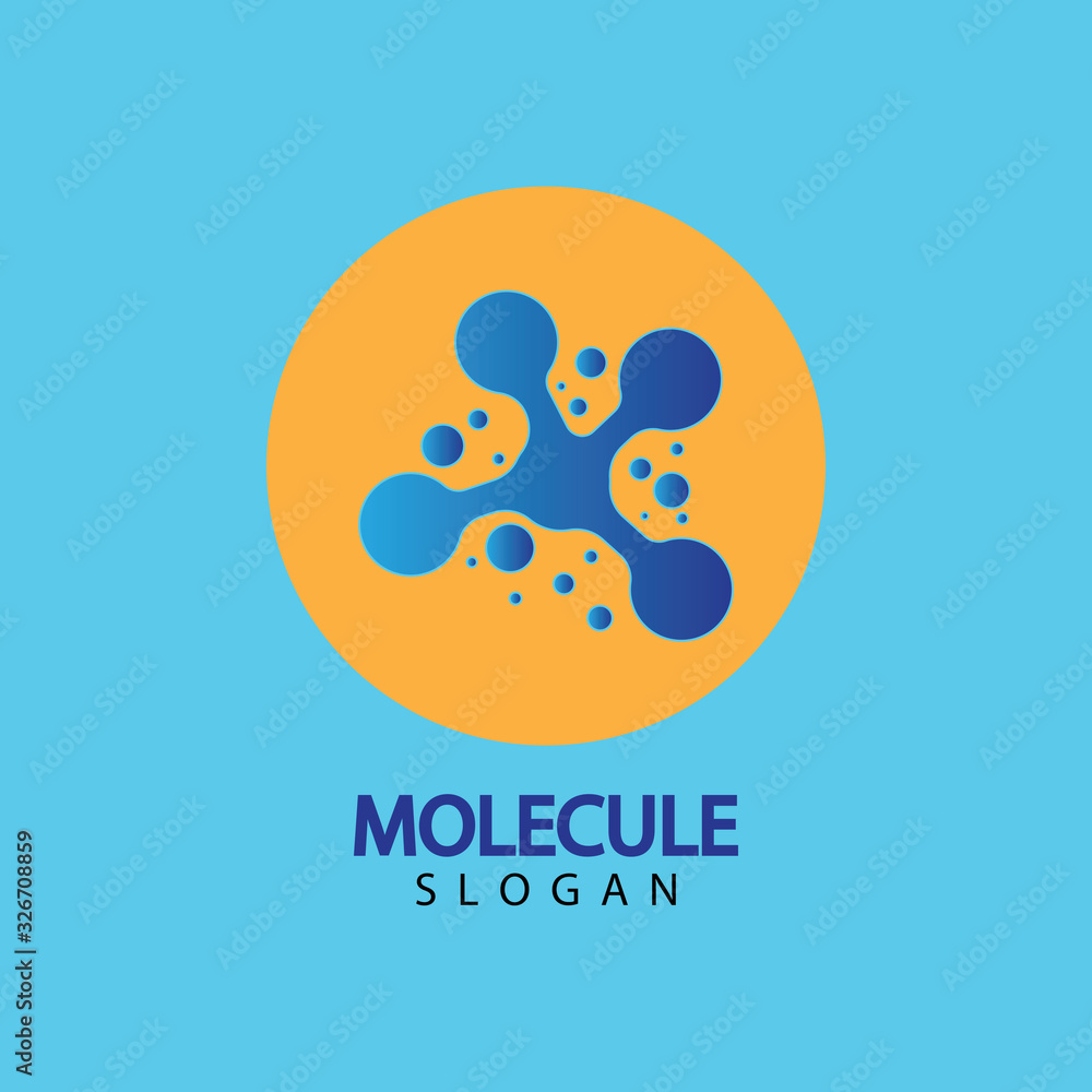Molecule vector illustration design Molecule vector illustration design