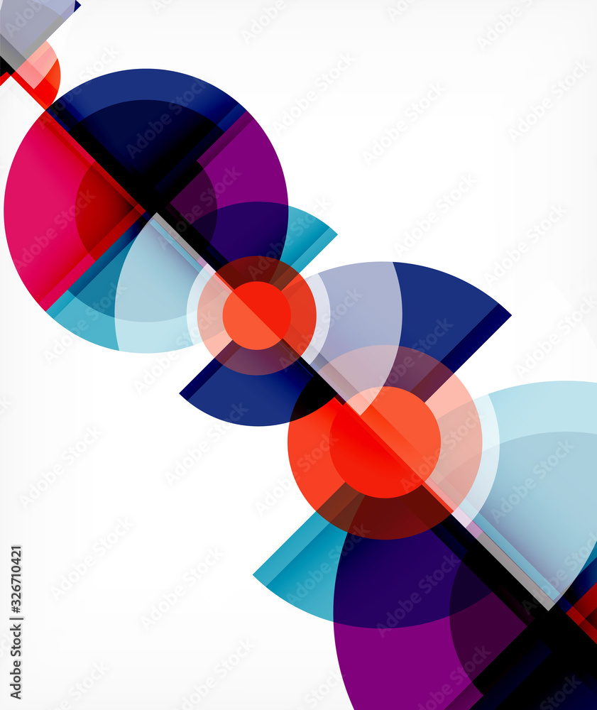 Abstract background, circle and triangle design round shapes overlapping. Geometric trendy template. Vector Illustration For Wallpaper, Banner, Background, Card, Book Illustration, landing page Abstract background, circle and triangle design round shapes overlapping. Geometric trendy template. Vector Illustration For Wallpaper, Banner, Background, Card, Book Illustration, landing page