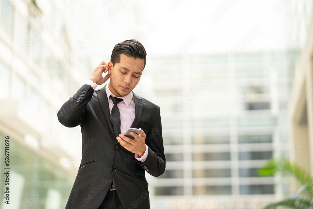 Businessman staff portrait with natural lighting Businessman staff portrait with natural lighting