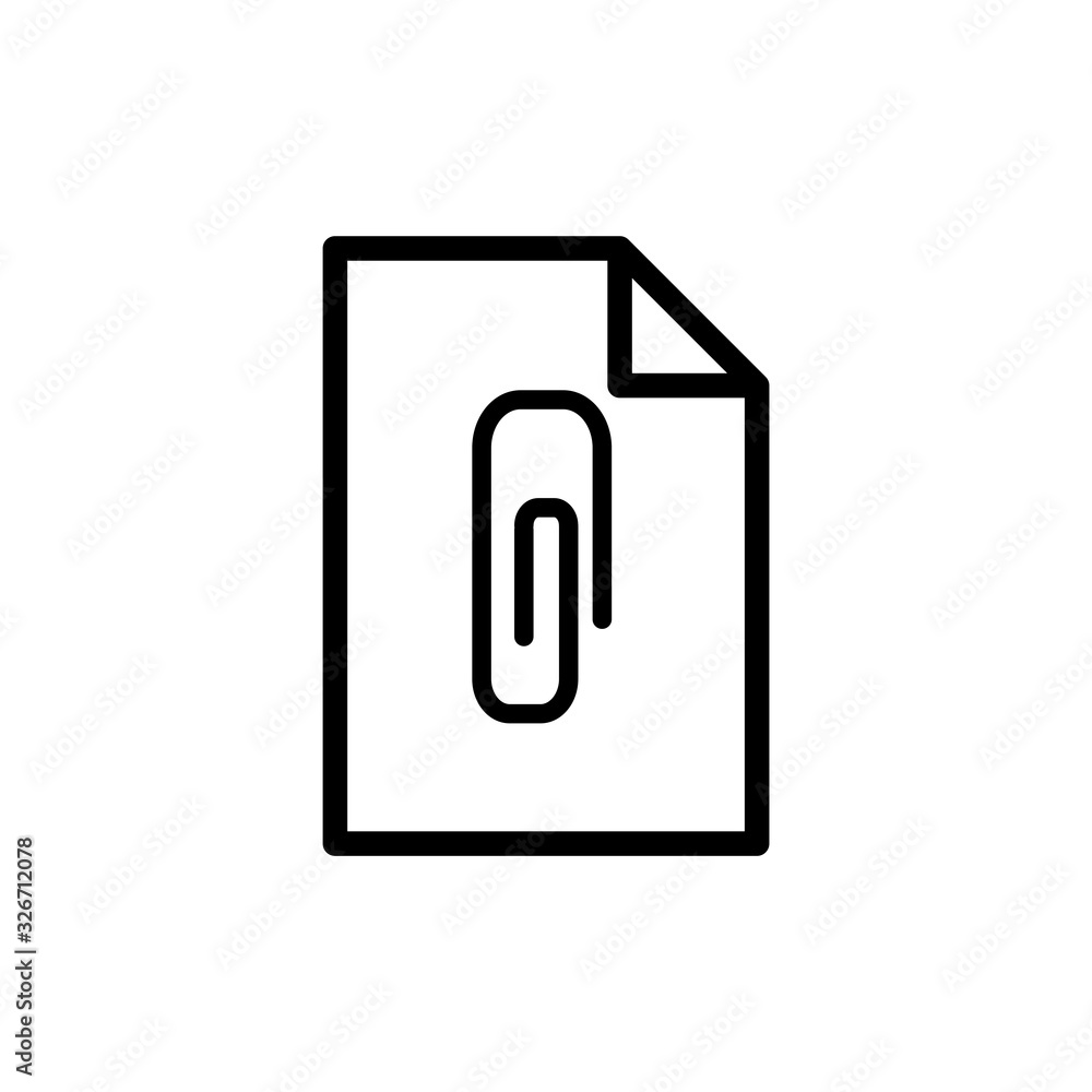 paper clip icon vector template paper clip icon vector template