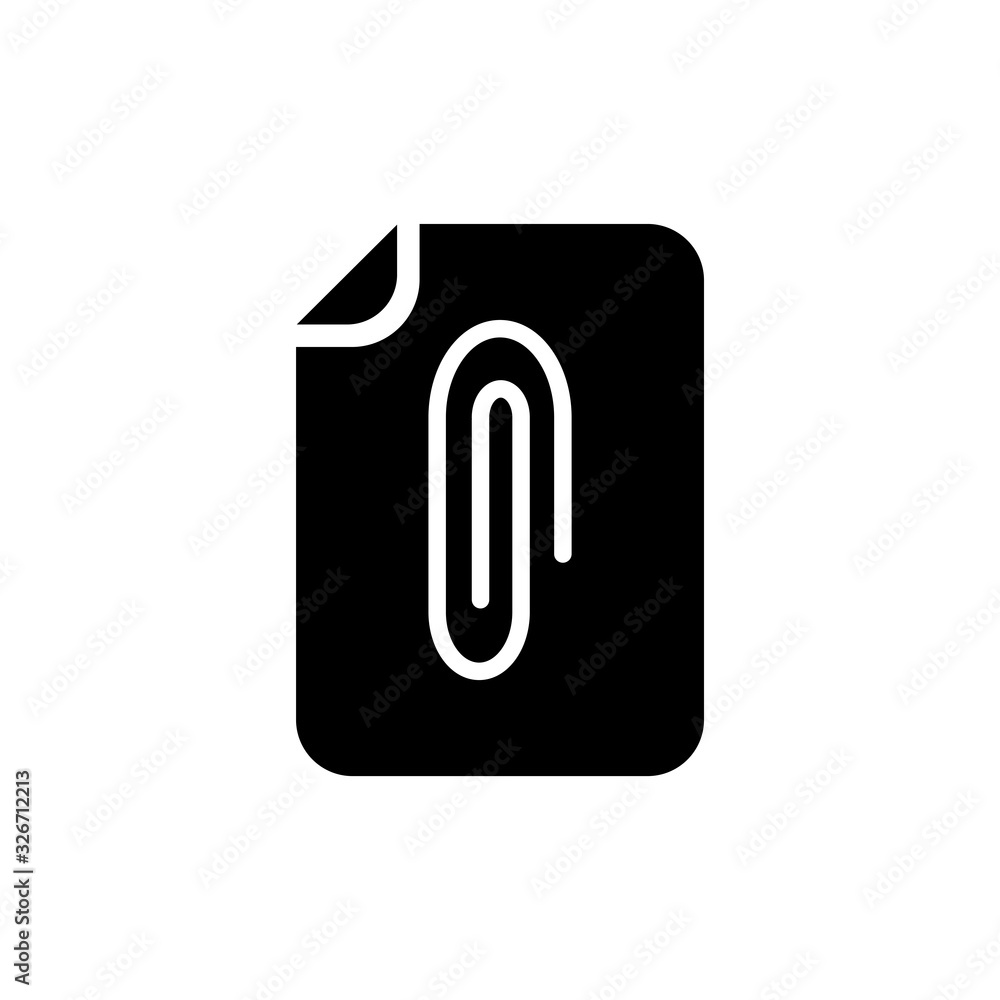 paper clip icon vector template paper clip icon vector template