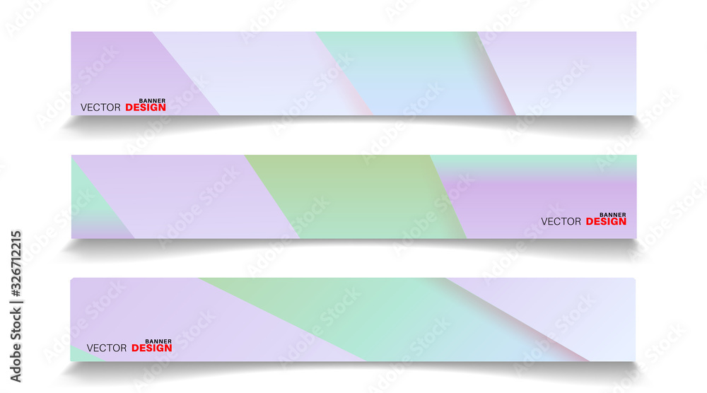 Fototapeta premium set banner abstract background . vector editable for your design