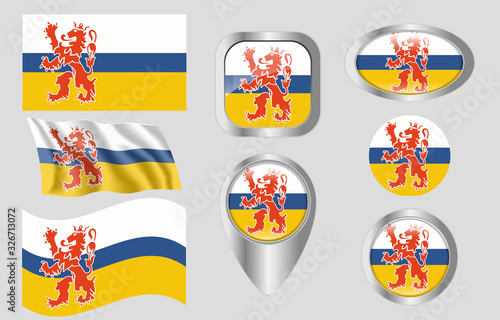 Flag of Limburg, Netherlands