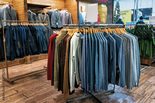 men's clothes on a hanger