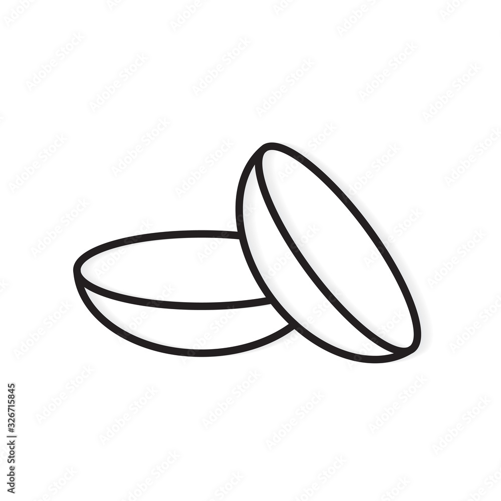 contact lens icon - vector illustration contact lens icon - vector illustration