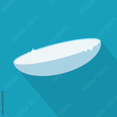 contact lens icon - vector illustration