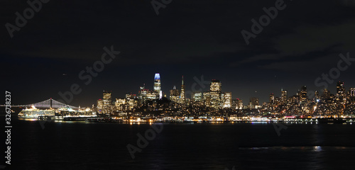 Beautiful Skyline San Francisco night view