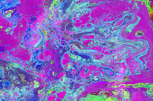  multicolored abstract mixed background. Liquid acrylic painting
